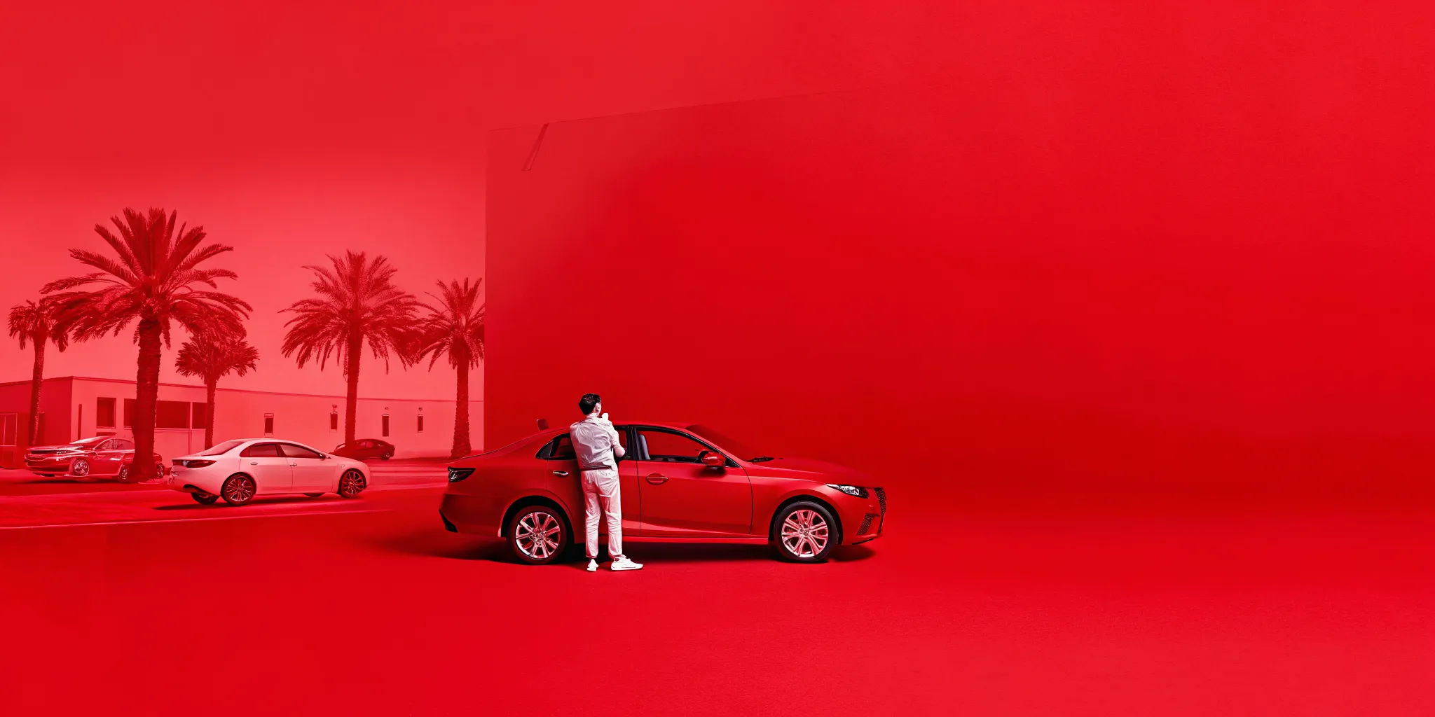 Orlando driver coordinating a rental car during collision repair